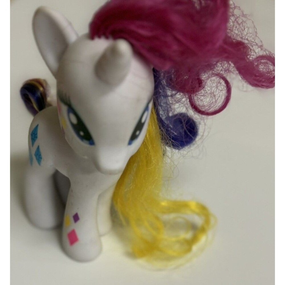 My Little Pony Toy C-029A Unicorn Rainbow Hair Rarity 6" Horse